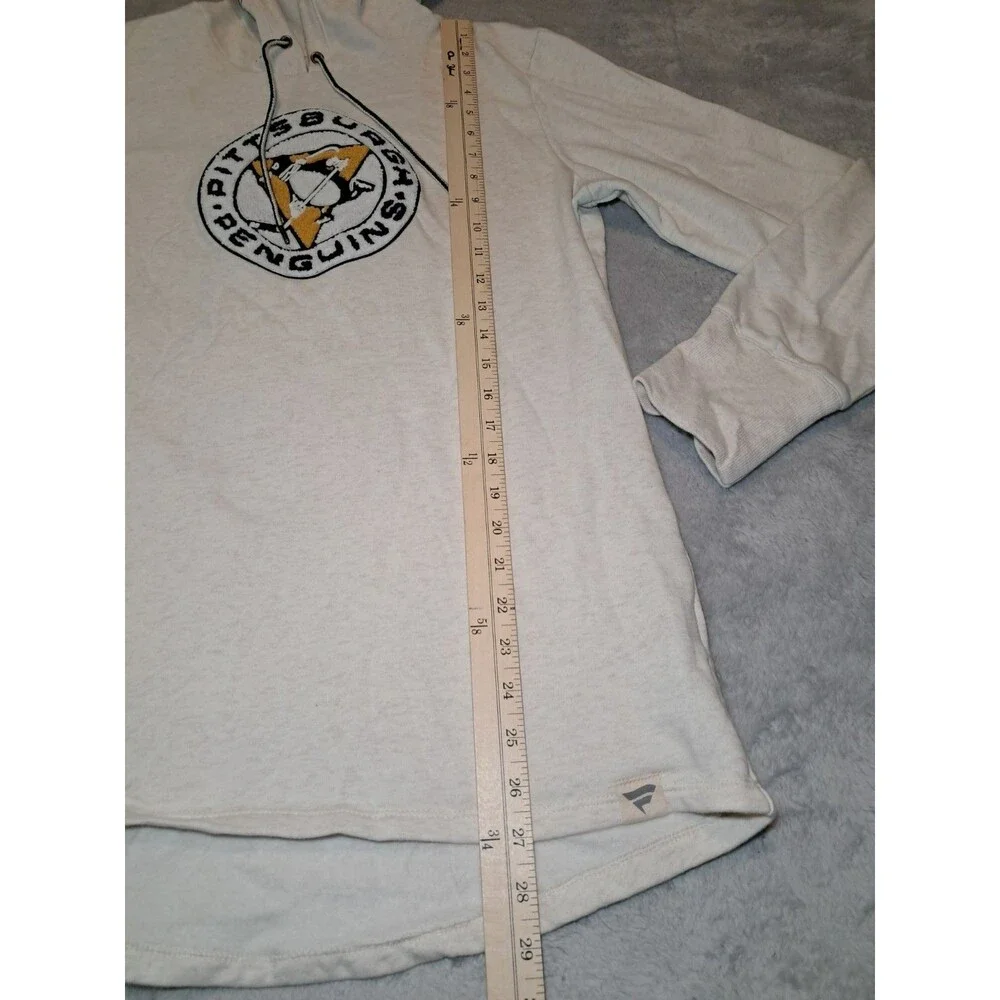Fanatics Pittsburgh Penguins Cream Hoodie with Logo